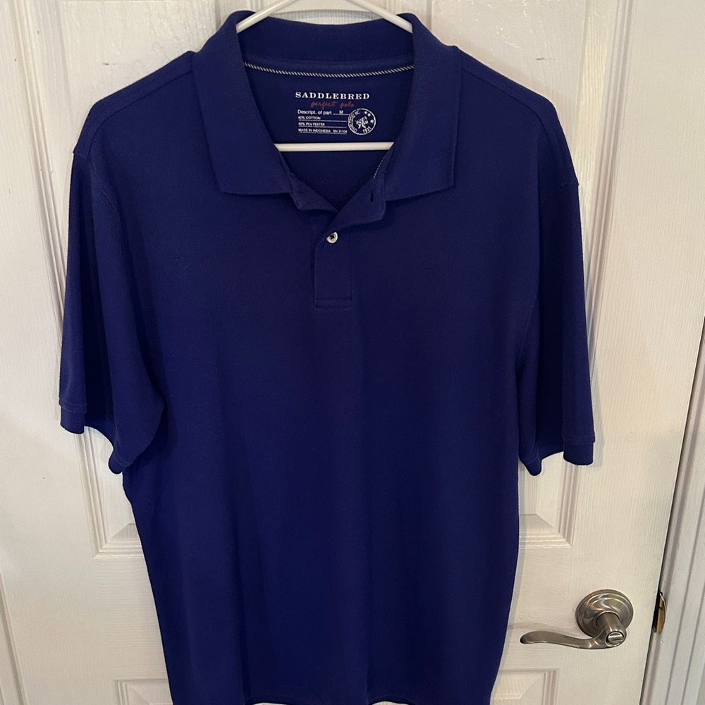 Saddlebred Men's Classic Blue Polo